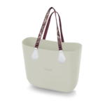 alça de ombro vinho com estampa étnica e anel de metal para bolsa customizável b.uniq modelos b.super e b.smart