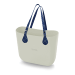 alça de ombro jeans com anel de metal para bolsa customizável b.uniq modelos b.super e b.smart