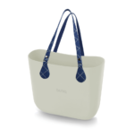 alça de ombro jeans com anel de metal para bolsa customizável b.uniq modelos b.super e b.smart