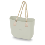 alça de ombro de corda branca com anel de metal para bolsa customizável b.uniq modelos b.super e b.smart