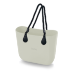 alça de ombro de corda preta com anel de metal para bolsa customizável b.uniq modelos b.super e b.smart