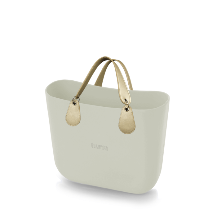 alça de mão dourada com anel de metal para bolsa customizável b.uniq modelos b.super e b.smart