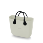 alça de mão preta tubinho com anel de metal para bolsa customizável b.uniq modelos b.super e b.smart