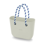 alça de ombro de corda azul clara, escura e branca para bolsa customizável b.uniq modelos b.super e b.smart