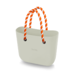 alça de ombro de corda laranja e branca para bolsa customizável b.uniq modelos b.super e b.smart