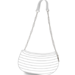 alça de corrente e corino branco para bolsa customizável b.uniq modelo b.fresh