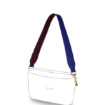 alça de ombro lisa azul com verso vermelho para bolsa customizável b.uniq modelo b.lovely