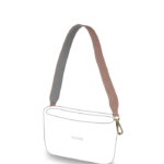 alça de ombro rosa de cobra para bolsa customizável b.uniq modelo b.lovely