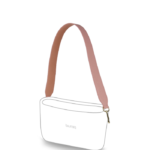 alça de ombro lisa rosa para bolsa customizável b.uniq modelo b.lovely