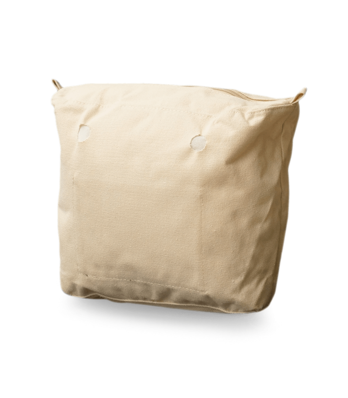 recheio para bolsa customizável b.uniq modelo b.smart de lona na cor areia