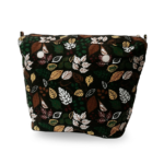 recheio para bolsa customizável b.uniq modelo b.super com estampa de folhas de outono e fundo escuro