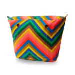 recheio para bolsa customizável b.uniq modelo b.super listrado colorido verde, rosa, amarelo, azul, laranja e marrom