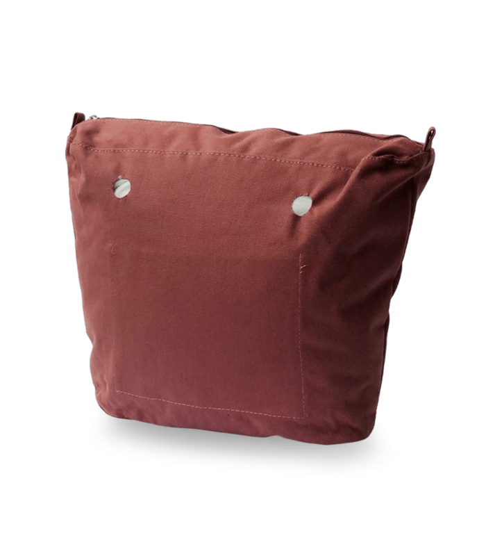 recheio para bolsa customizável b.uniq modelo b.super de lona na cor marsala