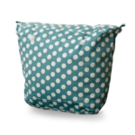 recheio para bolsa customizável b.uniq modelo b.super com estampa poá azul e branco