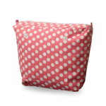 recheio para bolsa customizável b.uniq modelo b.super com estampa poá rosa e branco