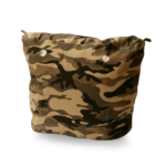 recheio para bolsa customizável b.uniq modelo b.super com estampa camuflada verde