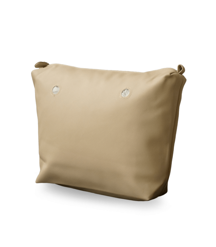 recheio para bolsa customizável b.uniq modelo b.super de corino na cor bege
