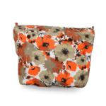 recheio para bolsa customizável b.uniq modelo b.super com estampa florida laranja