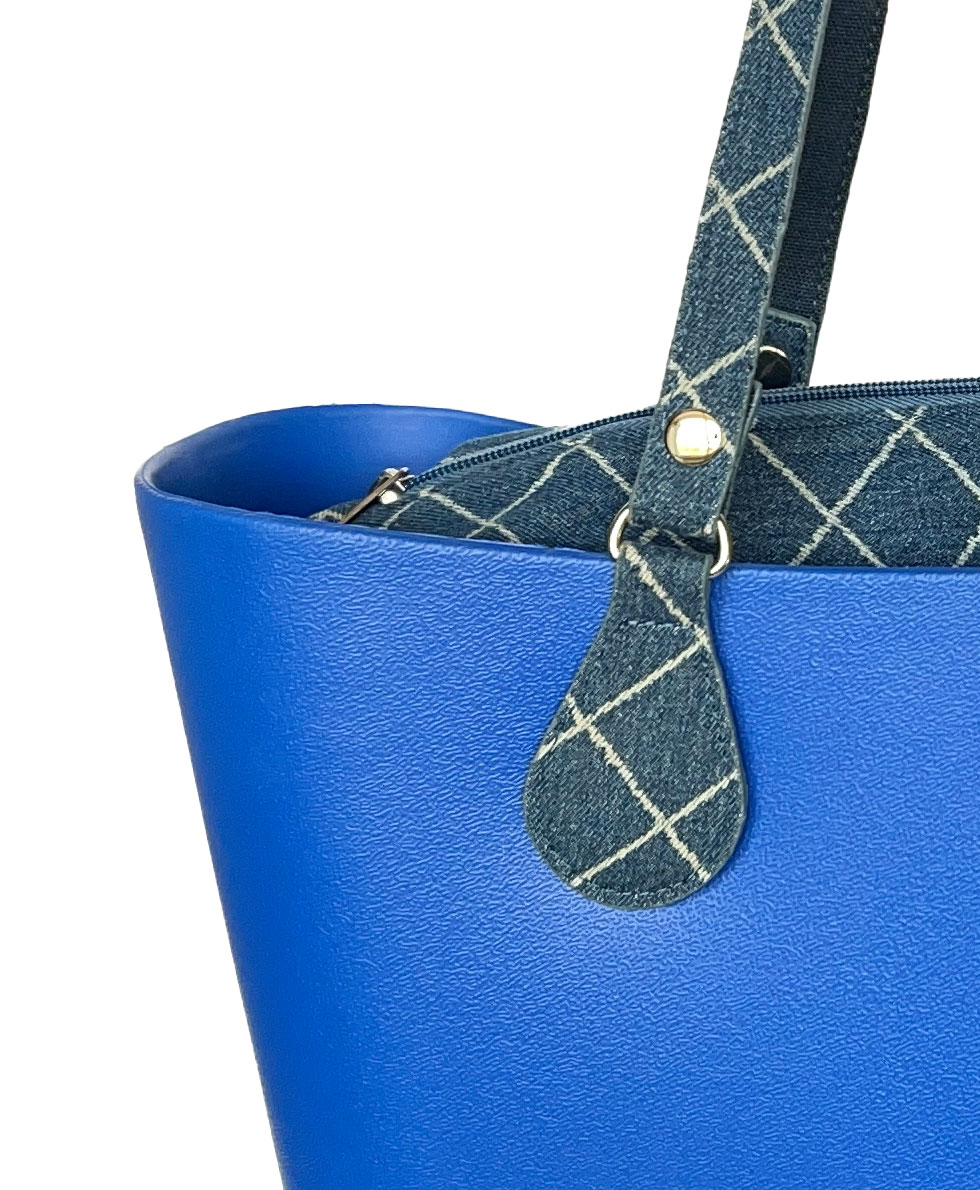 Look b.super Azul Royal, Recheio e Alça Jeans - Imagem 2