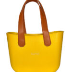 Look b.super Mostarda e Alça de Ombro Flat Caramelo