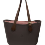 Look b.super Café, Couro Ecológico Marsala e Fivela Marrom