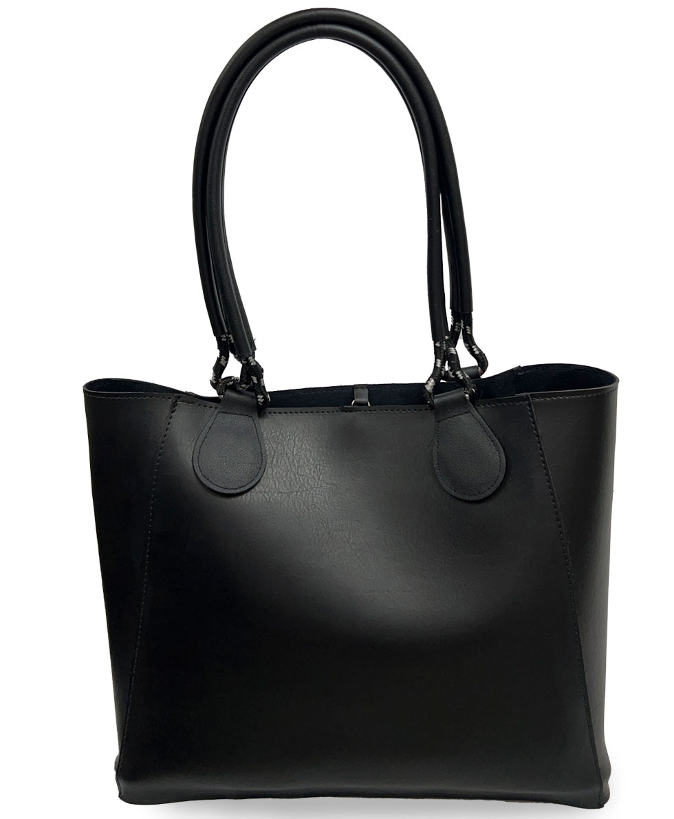 Look B.Flex Preto e Alças de Ombro Anel de Corda Preta - Imagem 2