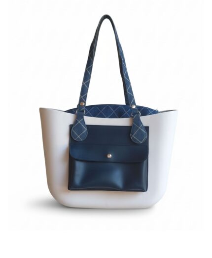 PROMO b.super branca e jeans com bolso