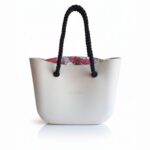 PROMO b.super branca com flores e corda preta