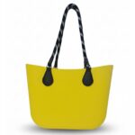 PROMO b.super amarela com corda preta e branca