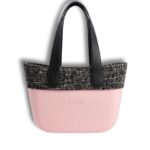 LOOK b.super rosa blush com pala linho preta