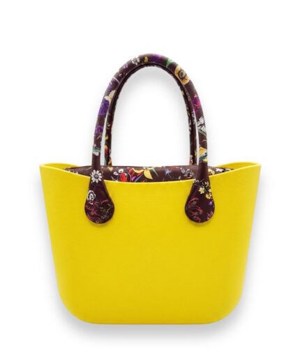PROMO b.super amarelo e marrom flores