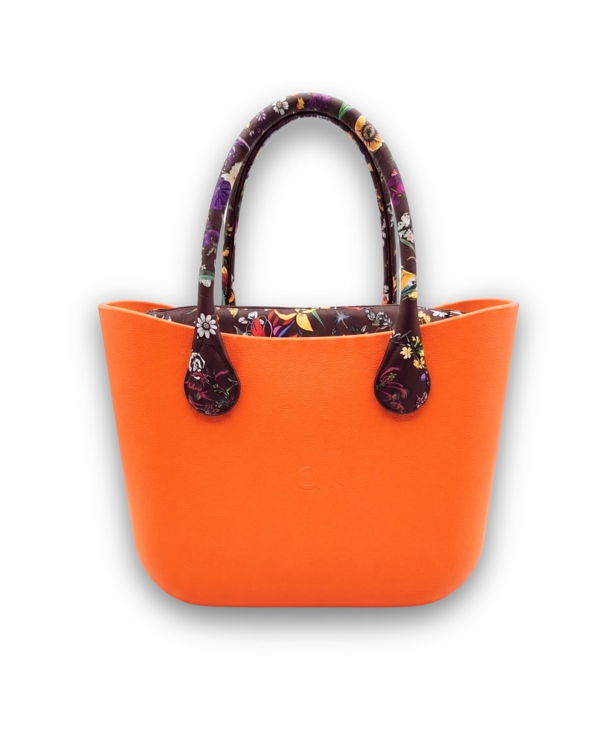 b.super laranja com flores marrom PROMO b.super laranja com flores marrom - Imagem 1